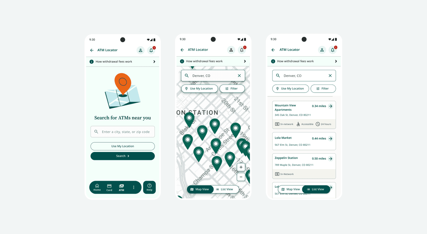 Interactive Map & List View 