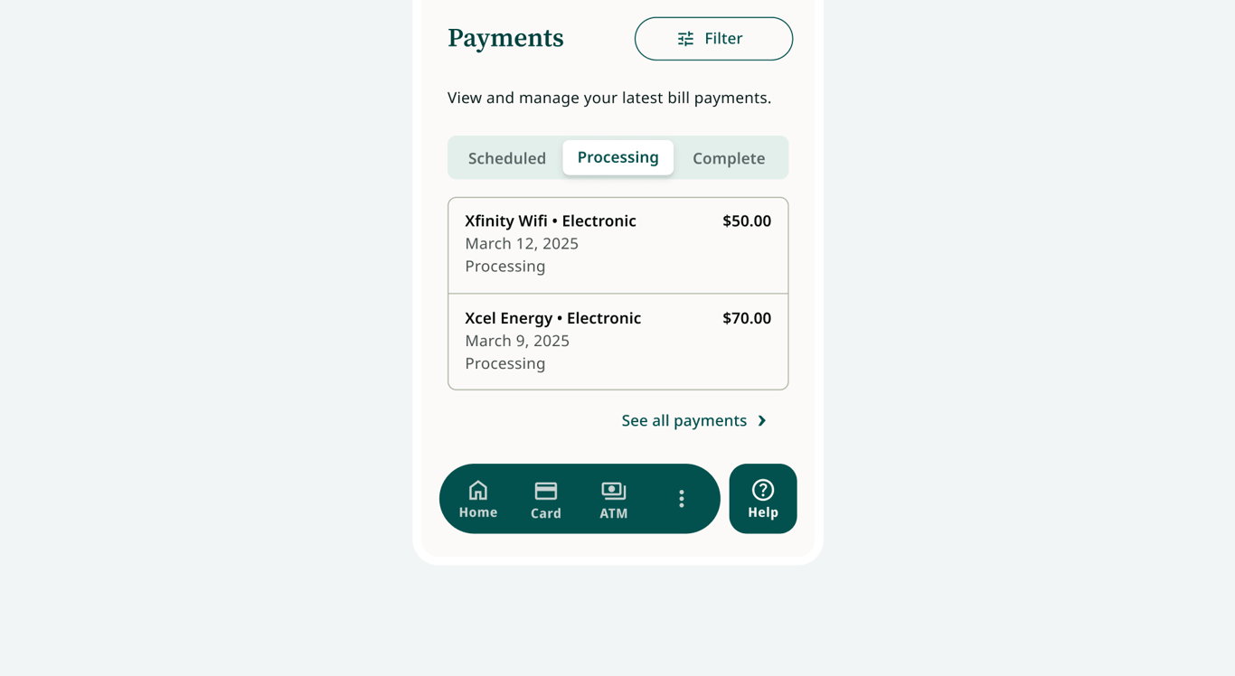 Streamlined Bill Management